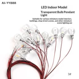 【A】5pcs 3V Miniature Led Lamp Model Lights For 1/87 1/100 1/150 Diy Model Making/Dollhouse Decor/Dioramas Supply/Micro Landscape