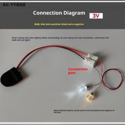 【A】5pcs 3V Miniature Led Lamp Model Lights For 1/87 1/100 1/150 Diy Model Making/Dollhouse Decor/Dioramas Supply/Micro Landscape