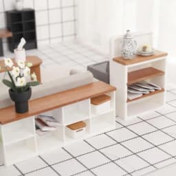 @ Miniature Sideboard/TV Cabinet 1/12 Dollhouse Storage Rack Scene Decor Toy For Doll House Accessories