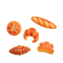 10PCS Mini Baked Croissant Resin Flatback Charms Simulation Bread DIY Hairpin Scrapbooking Jewelry Craft Decor
