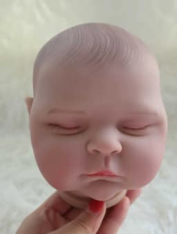 18-inch Resurrection Doll, Unassembled, Hand-Painted Hair, Separate Limbs, Handcrafted Toy