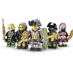 Military Soldier Building Blocks, Special Agent DIY Assembly Brick Toy, Collectible Action Figure Model Desktop Ornament