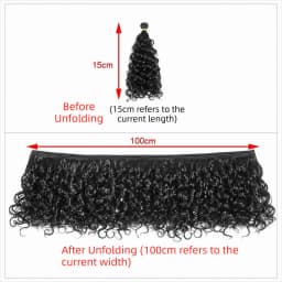 15CM Length Curly Doll Hair Imitation Wool Roll Gradient Color DIY Toy Hair Chemical Fiber Doll Hair Extensions For BJD SD Doll