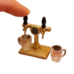 5Pcs Dollhouse Mini Beer Mug Model Miniature Scene Props Decoration For DIY Craft Collection