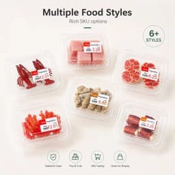 Mini Supermarket Food Box Role-Playing Toy 1:12 Scale Crab Lobster Pork