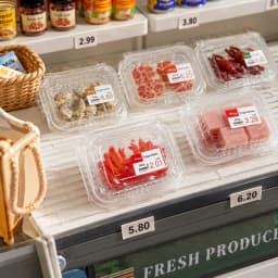Mini Supermarket Food Box Role-Playing Toy 1:12 Scale Crab Lobster Pork