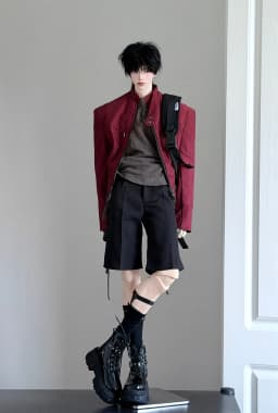 1/4 ID75 Knee-high Chunky-heeled Boots In Stock BJD Doll Shoes Boys Girls Black Brown Glossy Leather High Boots Doll Accessories