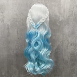 BJD SD Doll Cosplay Dress Up DIY Accessory Wig General High Temperature Silk Gradient Color Headgear Doll 1/3&1/4&1/6 Wig Cover