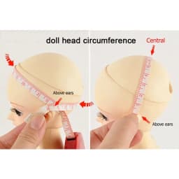 BJD SD Doll Cosplay Dress Up DIY Accessory Wig General High Temperature Silk Gradient Color Headgear Doll 1/3&1/4&1/6 Wig Cover