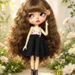 Sweet Cake Princess Slip Doll Dress, Doll Accessories Fits OB22 OB24 OB26 & Blythe Doll, Doll Not Included