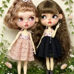 Sweet Cake Princess Slip Doll Dress, Doll Accessories Fits OB22 OB24 OB26 & Blythe Doll, Doll Not Included