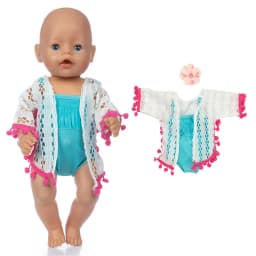 43cm New Born Baby Doll Clothes Hoody Coat for 18 Inch American OG Girl Doll Jacket Children Toys Outfits