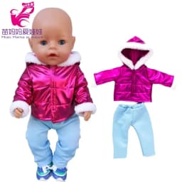 43cm New Born Baby Doll Clothes Hoody Coat for 18 Inch American OG Girl Doll Jacket Children Toys Outfits