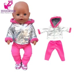 43cm New Born Baby Doll Clothes Hoody Coat for 18 Inch American OG Girl Doll Jacket Children Toys Outfits