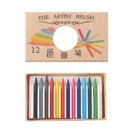 1 Set Gift Playing House Mini Painting Tools Miniature Color Pencil Dolls Accessories Dollhouse Decoration Colorful Crayon