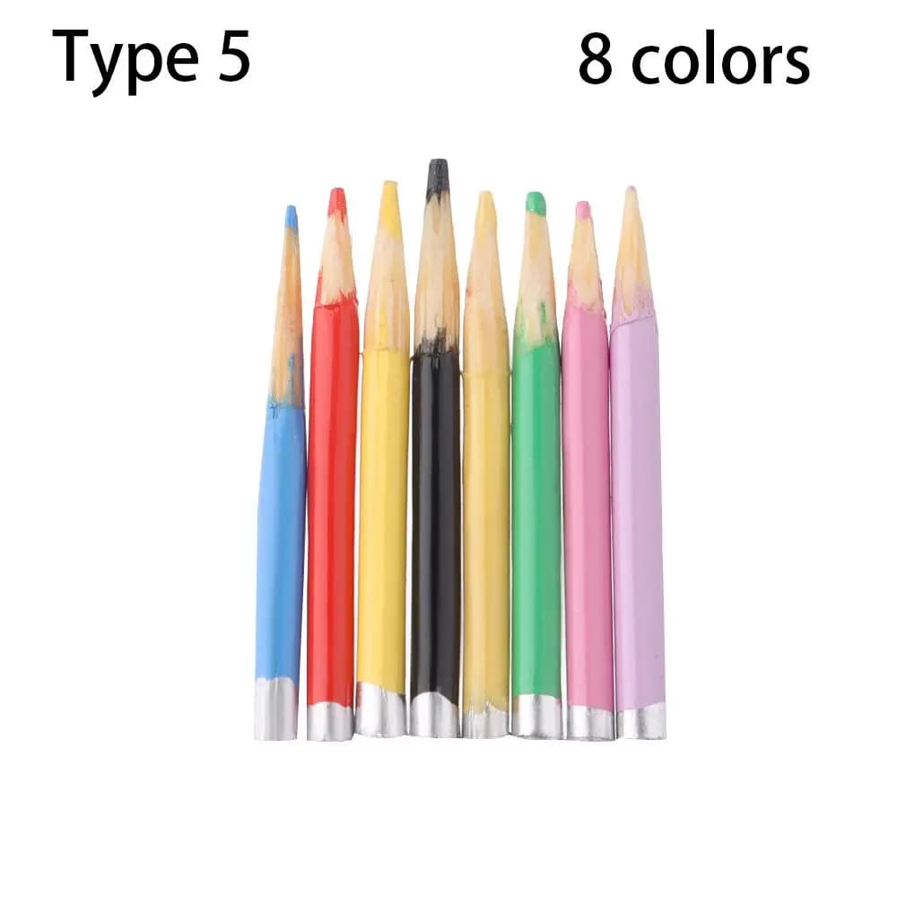 1 Set Gift Playing House Mini Painting Tools Miniature Color Pencil Dolls Accessories Dollhouse Decoration Colorful Crayon