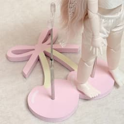 1/6 3DPrinted BJD Doll Display Stand Cute Cherry Dual‑figure Base Doll Support Stand Auxiliary Standing Holder For 30cm BJD Doll