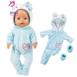 Doll Clothes for 43cm Baby New Born Doll Coat Unicorn Hoodie 17 Inch 18 Inch Baby Bona Doll Dress Christmas Toys Clothes