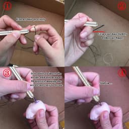 0.6mm 0.8mm Rerooting Needle Doll Hair Repaint Dolls Head  Hair Rooting Tools Wig Making Supplies Accessories