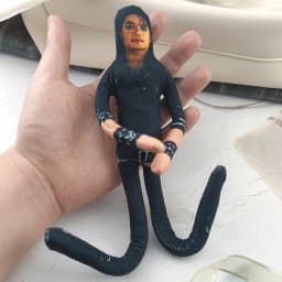 Michael Jackson Bendable Fabric Doll, Posable Wire Frame Plush Figure, Celebrity Doll Ornament Desk Decor Fans Collectible Gift