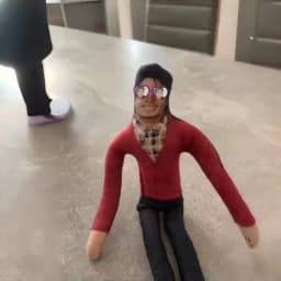 Michael Jackson Bendable Fabric Doll, Posable Wire Frame Plush Figure, Celebrity Doll Ornament Desk Decor Fans Collectible Gift