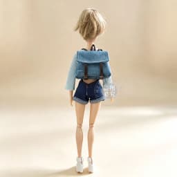 1/6 Doll Clothes Accessories Fashion Retro Casual Denim Backpack Versatile Rucksack For 30cm FR Babi Supermodel Doll Dress Up