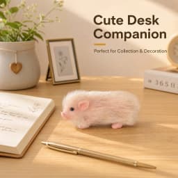 7cm Silicone Piglet Soft Cute Mini Realistic Animals with Accessories Lifelike Reborn Newborn Pig Doll Decompression Toy Gift