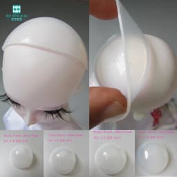Clear Silicone Wig Protection Cover for 1/6 1/4 1/3 BJD DD SD MSD YOSD Doll Accessories