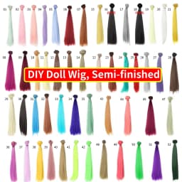 1 Piece Wig BJD Hair 25cm*100cm, Various Colors, Straight Hair Wig, Suitable for 1/3 1/4 BJD DIY