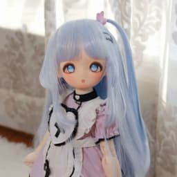 BJD Wig Cute Doll Accessory Headband SD Small Cloth Cotton Doll Straight Bangs DIY Doll Cross Dressing Wig Accessorie Makeup Toy