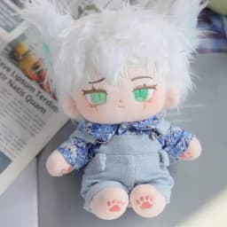 20cm Doll Clothes, Printed Short-Sleeved Dress With Suspenders Set, Fashionable And Exquisite Handmade Doll Clothing Accessories