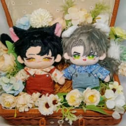 20cm Doll Clothes, Printed Short-Sleeved Dress With Suspenders Set, Fashionable And Exquisite Handmade Doll Clothing Accessories