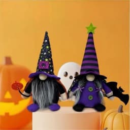Halloween Gnome Plush Doll Faceless Dwarf Ornament Soft Stuffed Toy Home Table Party Decor Holiday Gift