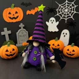 Halloween Gnome Plush Doll Faceless Dwarf Ornament Soft Stuffed Toy Home Table Party Decor Holiday Gift