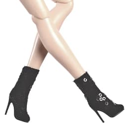 1/6 Doll Shoes Accessories Fashion Exquisite Sequin Ankle Boots / Elegant Knee-high Boots For FR Kissmela Babi Supermodel Doll