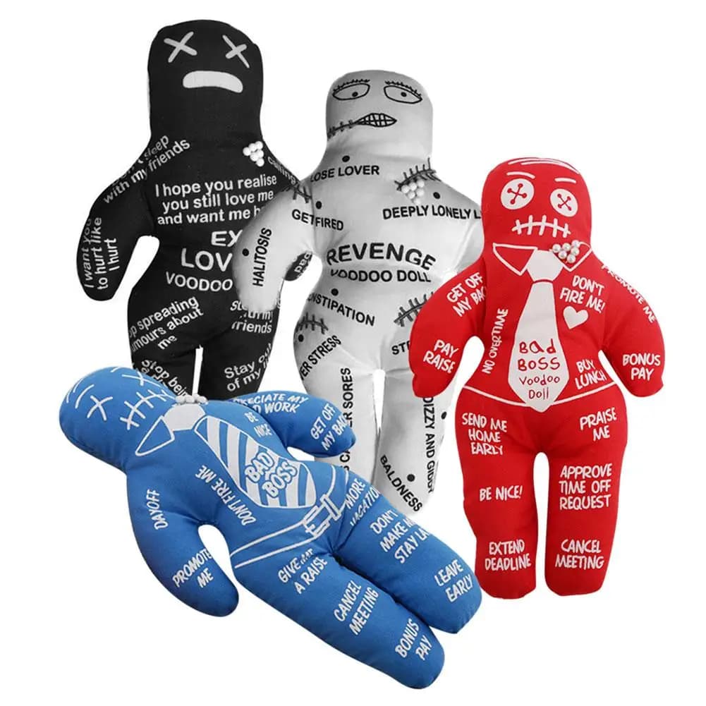 Bad Boss Voodoo Doll Toys Handmade Personalized Polyester Doll Holiday Party Gifts