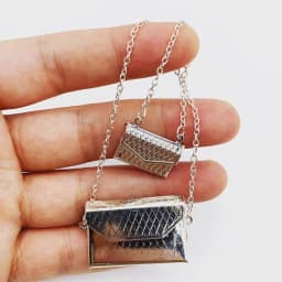 1 Piece of Openable Dollhouse Miniature Metal Handbag 1/12 1/6 Mini Simulation Shoulder Bag BJD Doll Decoration Accessories