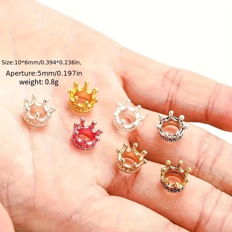 Dollhouse Mini Crown, Metal Doll Crown, Mini Alloy Tiara, Suitable for Doll Headwear Accessories. Doll Crown Accessory Pendant