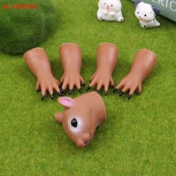 (HB05)Squirrel Finger Hand Puppet Novelty Toys For Kids Birthday Party Cosplay Plaything Gift