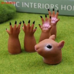 (HB05)Squirrel Finger Hand Puppet Novelty Toys For Kids Birthday Party Cosplay Plaything Gift
