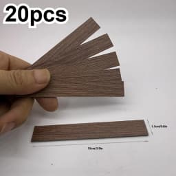 20pcs Dollhouse Miniature Wood Floor Tiles, Simulated Herringbone Flooring Model
