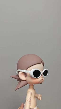 (Only Glasses) Fashion Doll Eyewear Fit ZSIGA Yearning Place Gaga Sister Movable Figure BJD Doll Costume Decor Accessories
