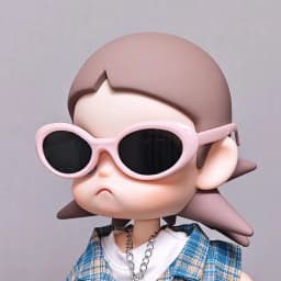 (Only Glasses) Fashion Doll Eyewear Fit ZSIGA Yearning Place Gaga Sister Movable Figure BJD Doll Costume Decor Accessories