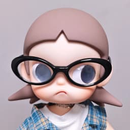 (Only Glasses) Fashion Doll Eyewear Fit ZSIGA Yearning Place Gaga Sister Movable Figure BJD Doll Costume Decor Accessories