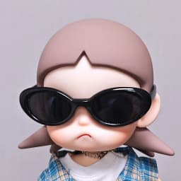 (Only Glasses) Fashion Doll Eyewear Fit ZSIGA Yearning Place Gaga Sister Movable Figure BJD Doll Costume Decor Accessories