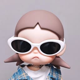 (Only Glasses) Fashion Doll Eyewear Fit ZSIGA Yearning Place Gaga Sister Movable Figure BJD Doll Costume Decor Accessories