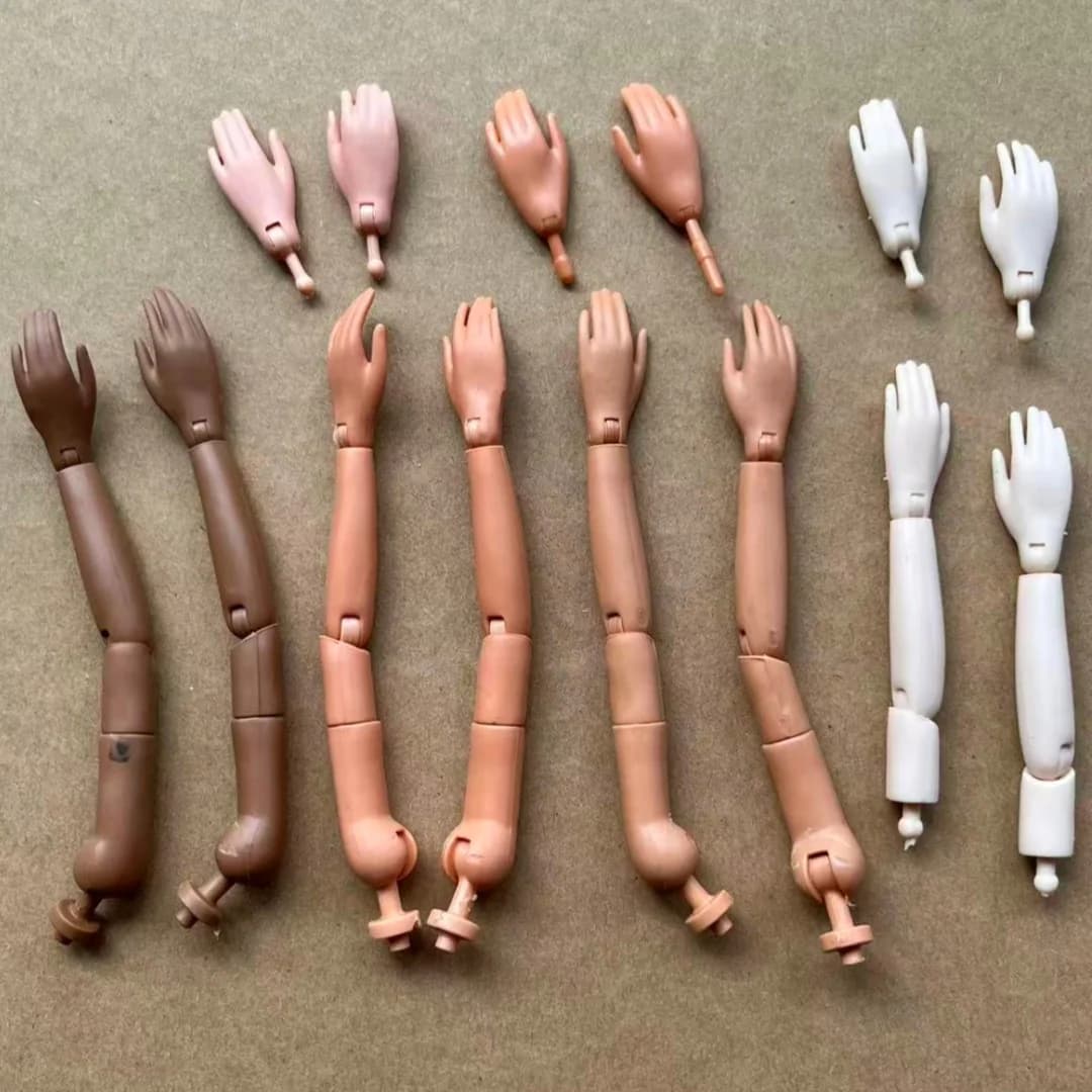 Dancing Girl Replacements Hands Brown Beige White Skin Bratss Doll Parts 1/6 Doll Accessories