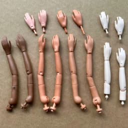 Dancing Girl Replacements Hands Brown Beige White Skin Bratss Doll Parts 1/6 Doll Accessories