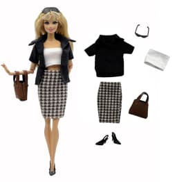 1 Set Cloth Doll Accessories Fashion Model Casual Wear Cool Clothes for 11.5 inch 30cm Doll Kids or Birthday Gift