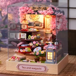 Miniature Doll House DIY Small House Kit Handmade 3D Puzzle Assembly Model Building Room Home Decor Wooden Craft Birthday Gifts